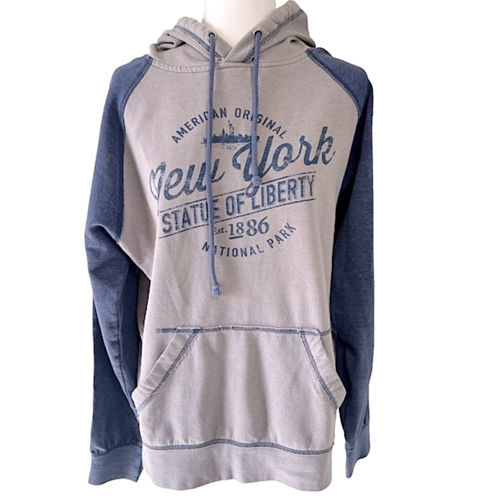 New Agenda New York Statue of Liberty Hooded Sweatshirt